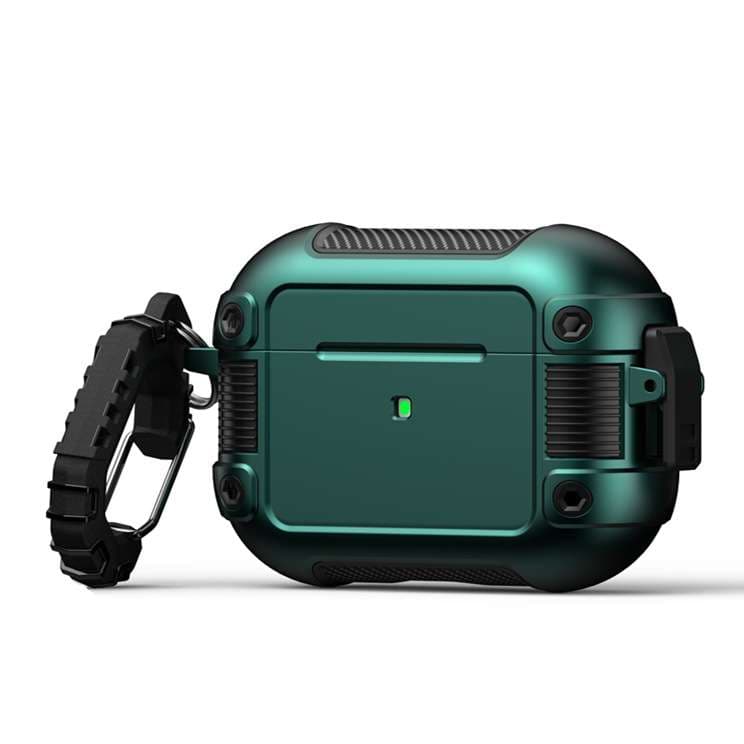 カラビナ付き 耐衝撃防水 AirPods/AirPodsproケース