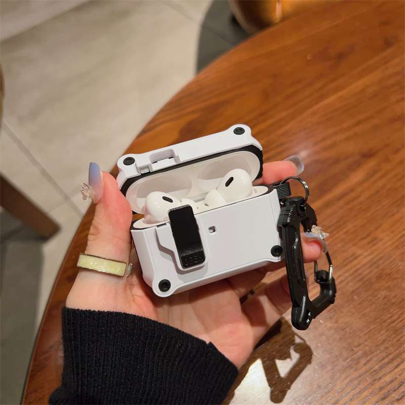 アウトドア カラビナ付 AirPods/AirPodsproケース