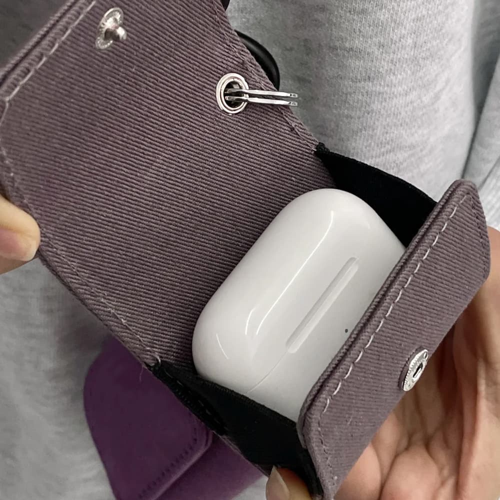 Airpodsケース アウトドア風 ミニマル収納ケース