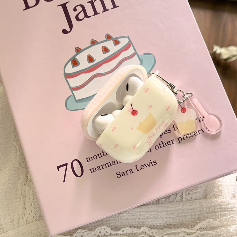 Airpodsケース さくらんぼデコレートケース