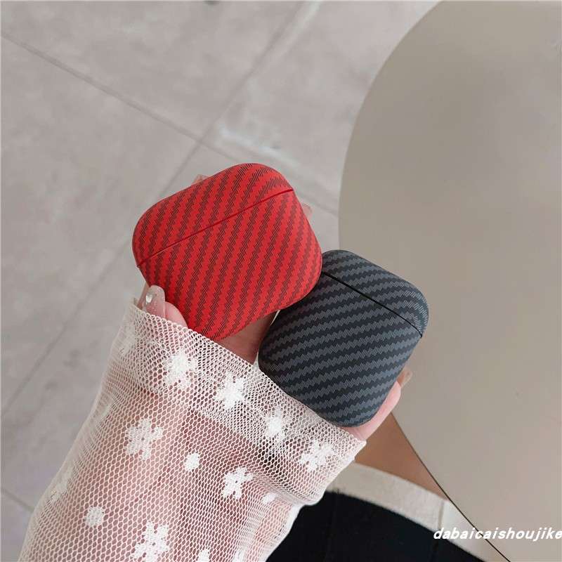AirPodsproケース カーボン調AirPodsプロケース