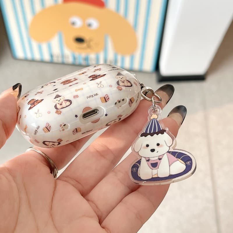 Airpodsケース 愛らしい子犬柄 エアポッズケース