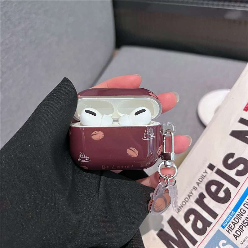 コーヒー豆柄 AirPods/AirPodsproケース