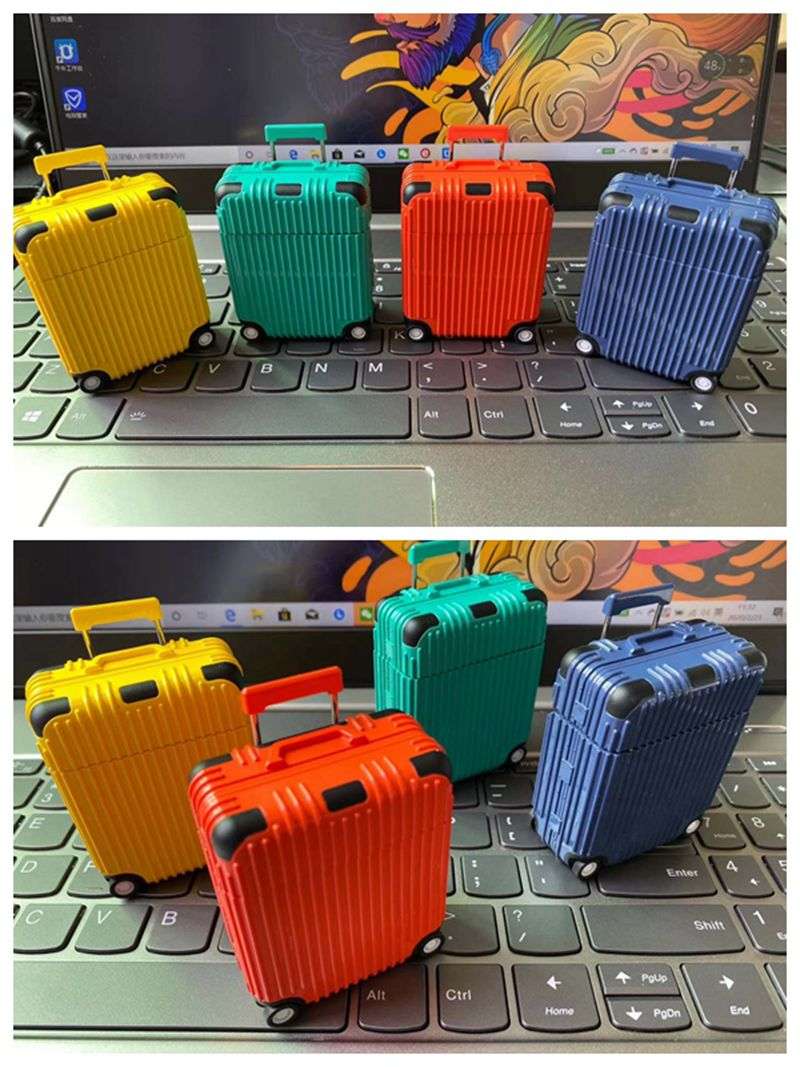 【廃盤】ミニスーツケース型AirPodsケース