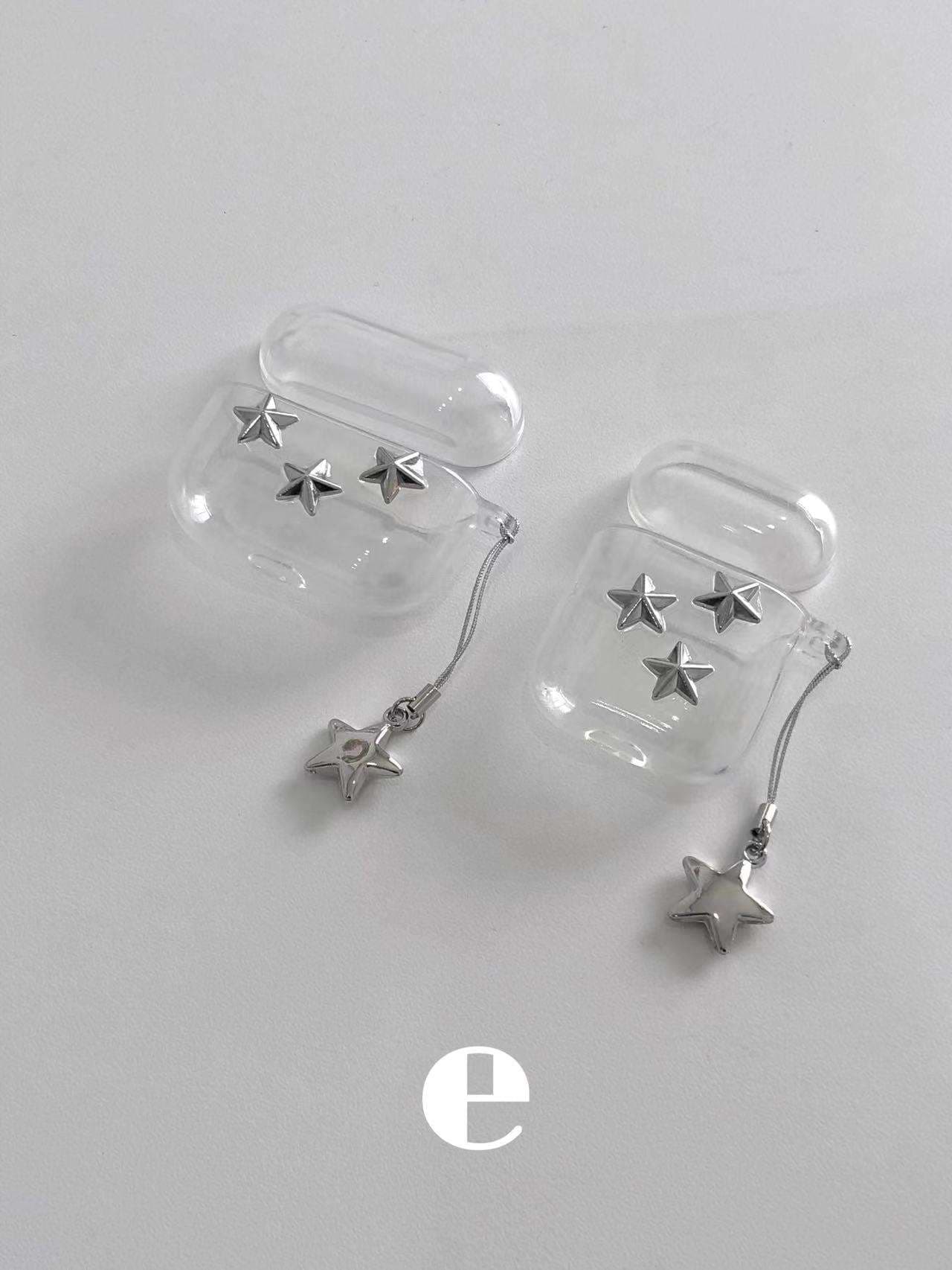 星モチーフクリアAirPodsproケース