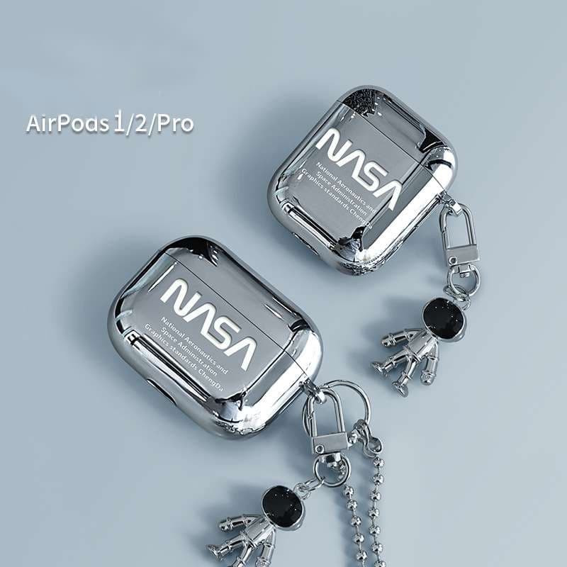 【廃盤】AirPodsproケース AirPodsケース 宇宙飛行士チャーム付
