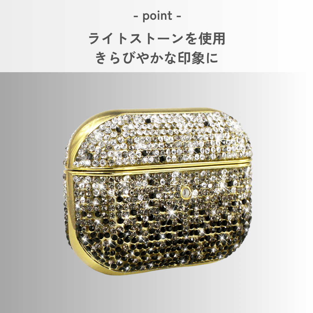 人気 かわいい キラキラストーン AirPods/AirPodsproケース