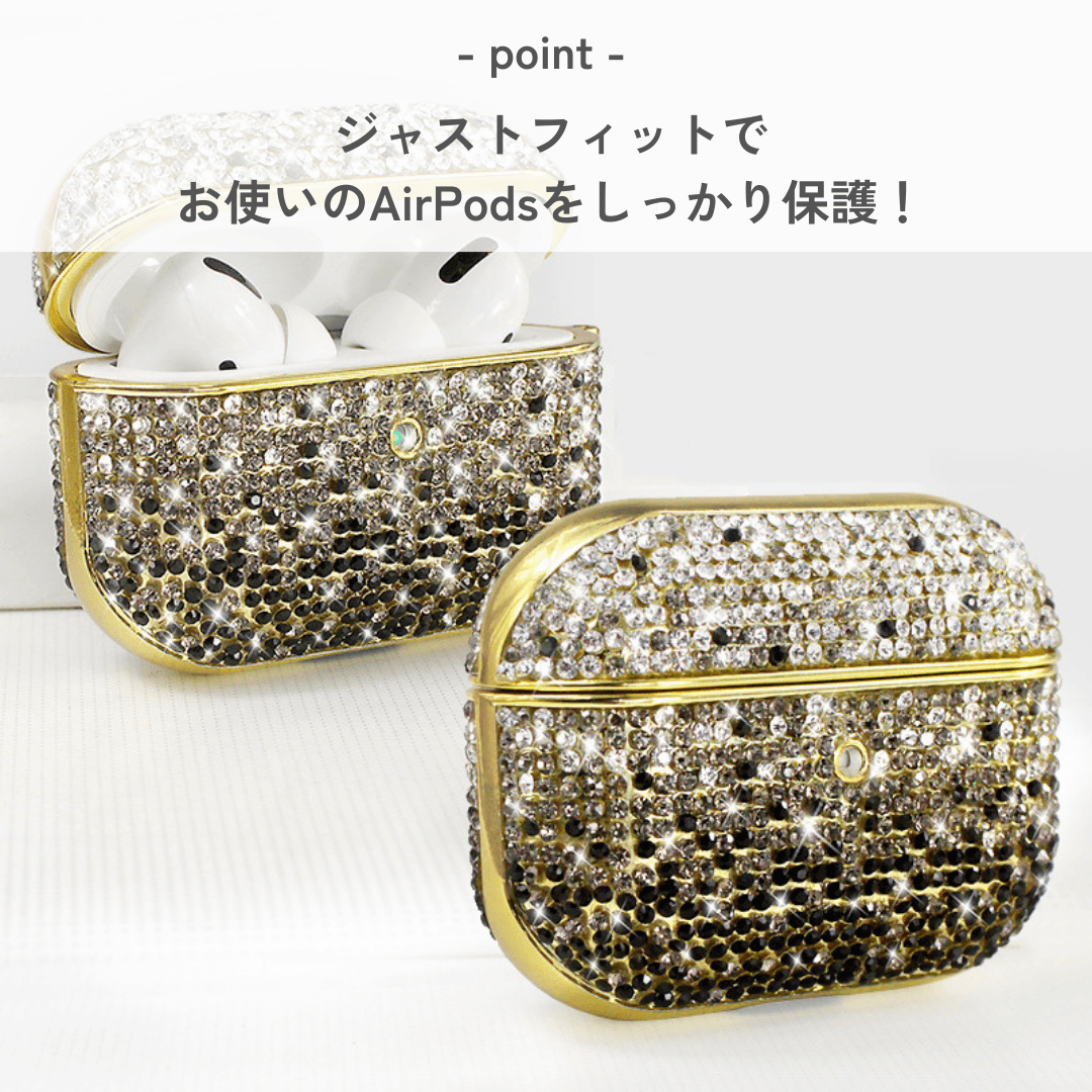 人気 かわいい キラキラストーン AirPods/AirPodsproケース
