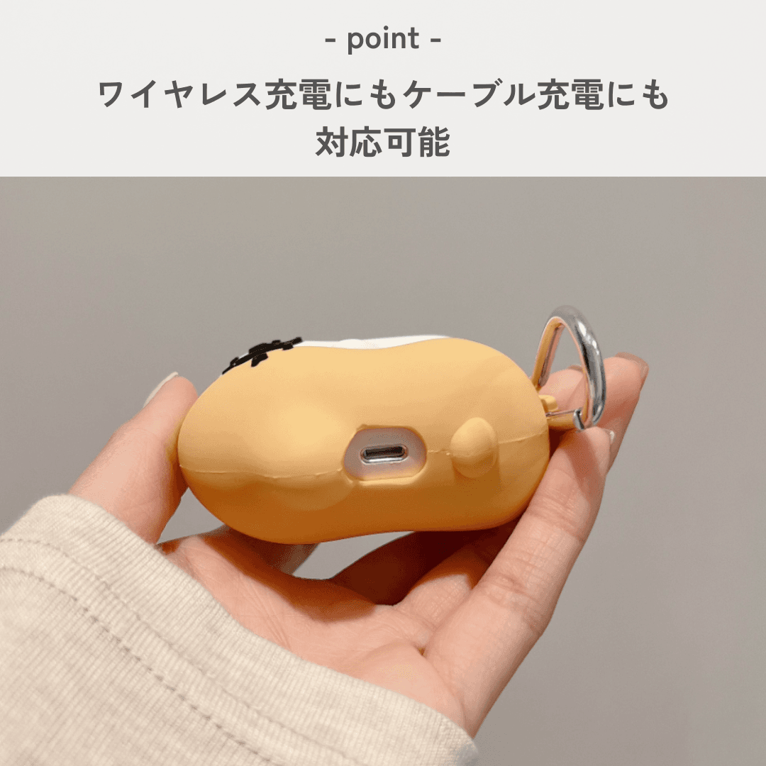 かわいい抱き合う動物キャラクター AirPods/AirPodsproケース