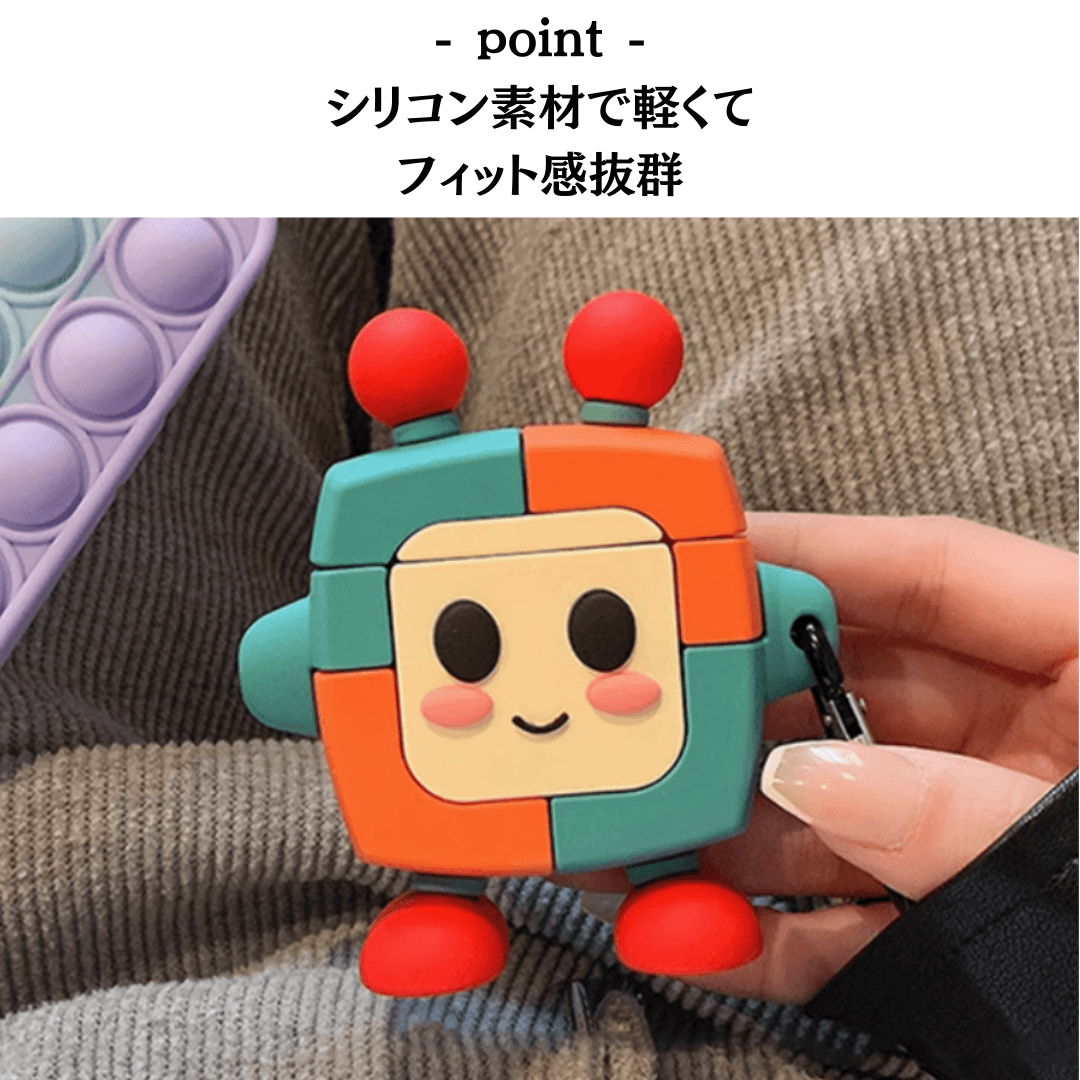ロボット カラフル AirPods/AirPodsproケース