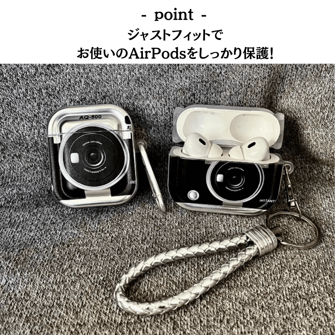 レトロカメラ風 AirPods/AirPodsproケース