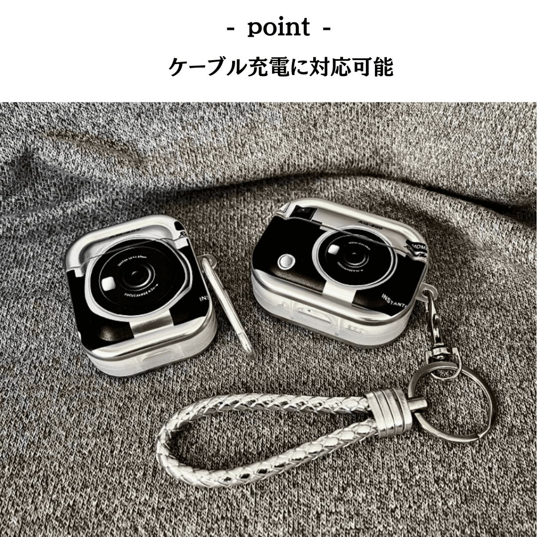 レトロカメラ風 AirPods/AirPodsproケース
