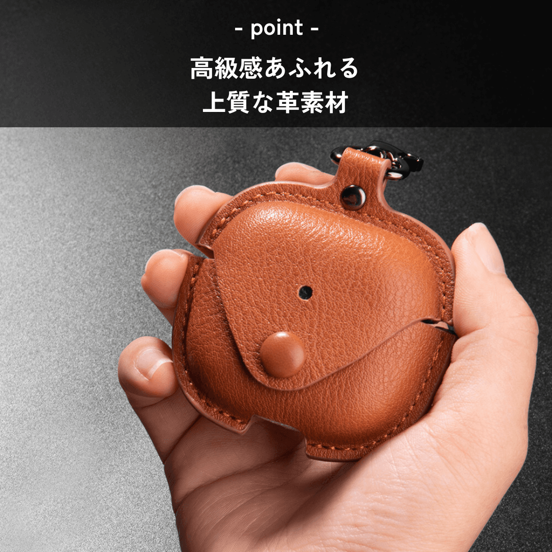 人気 レザー おしゃれ 高級本革製カラビナ付 AirPods/AirPodsproケース