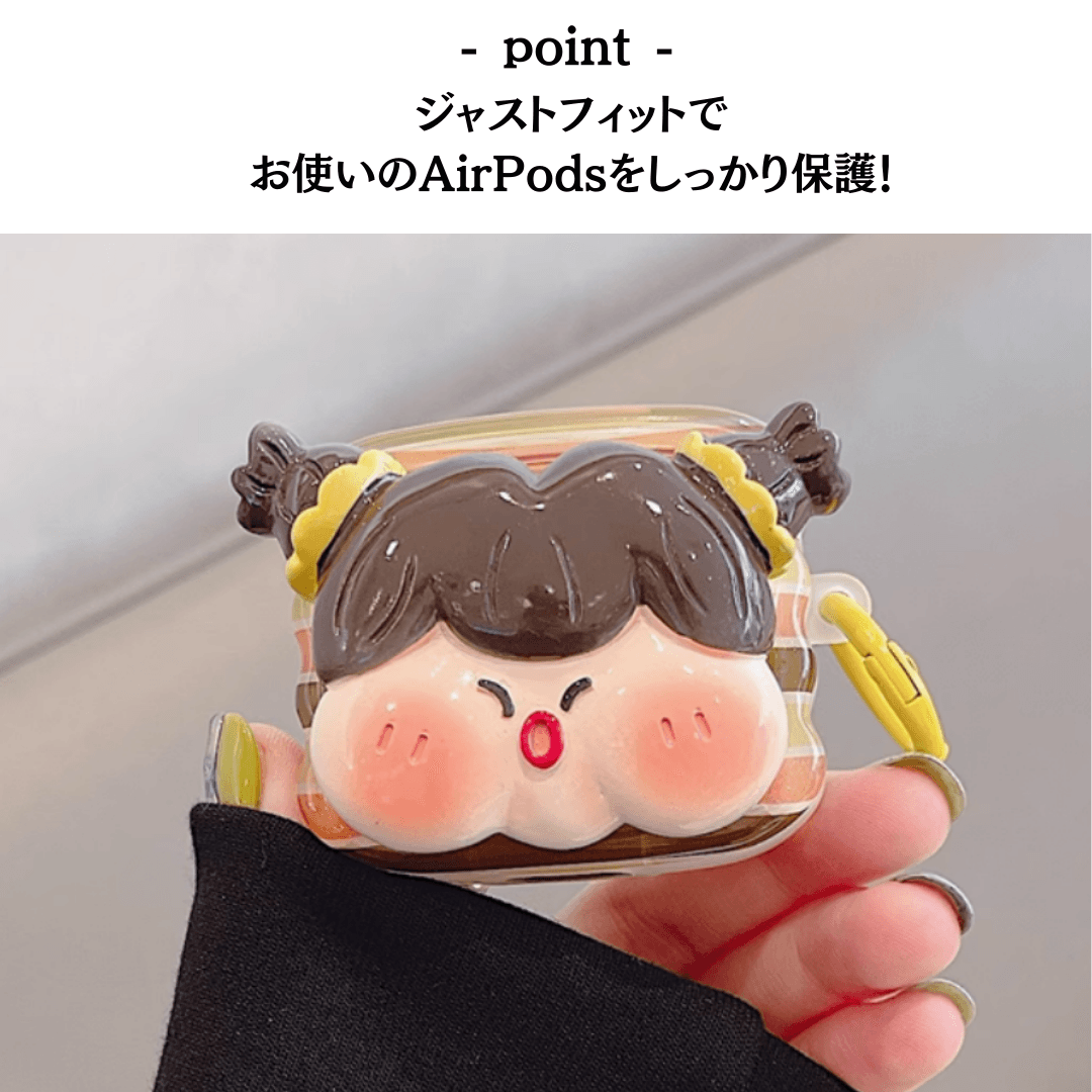 かわいい 女の子 AirPods/AirPodsproケース