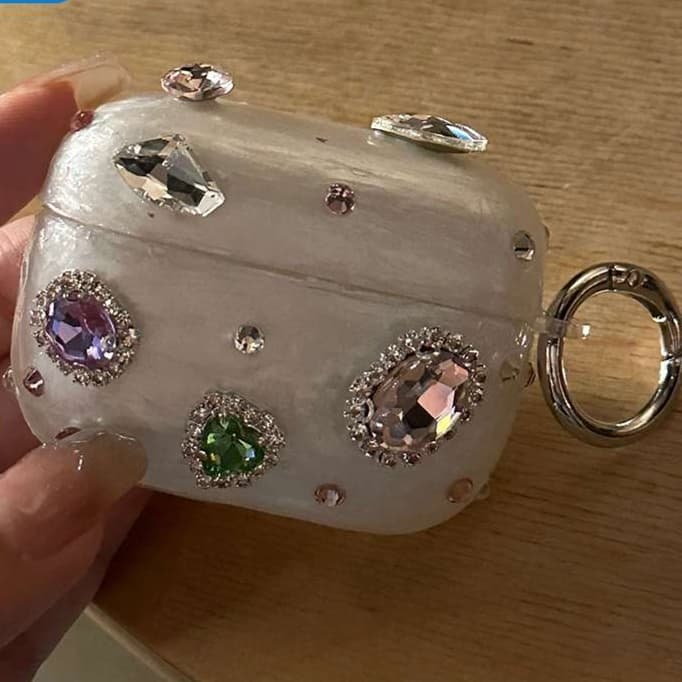 かわいい キラキラ ジュエル風 AirPods/AirPodsproケース
