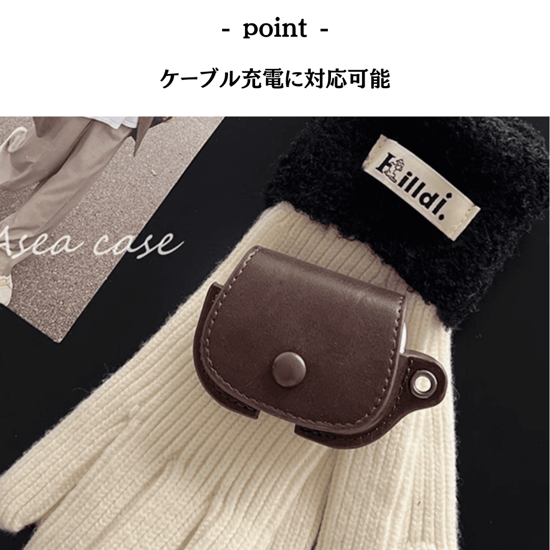 レザー調 AirPods/AirPodsproケース