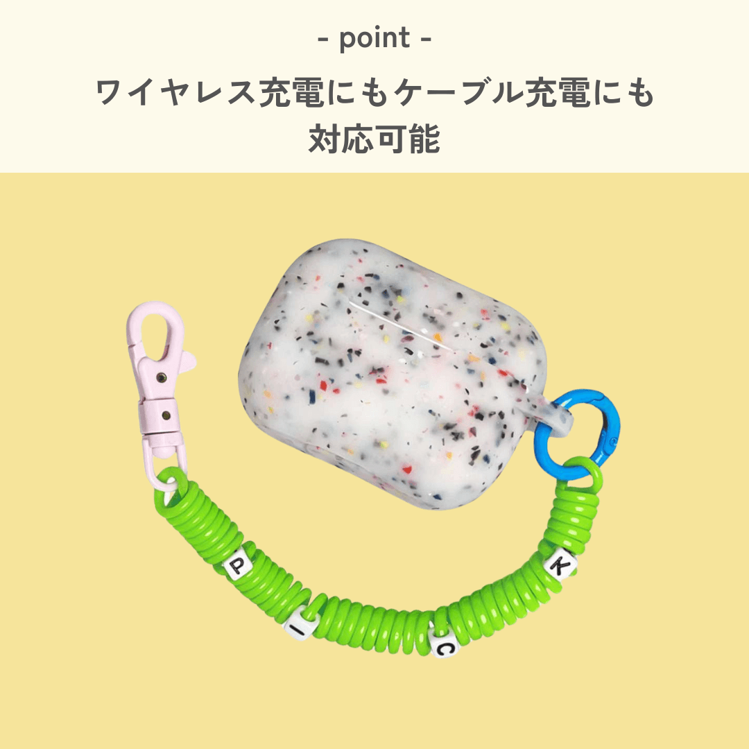 カラフル シリコン 伸縮ストラップ付き AirPods/AirPodsproケース
