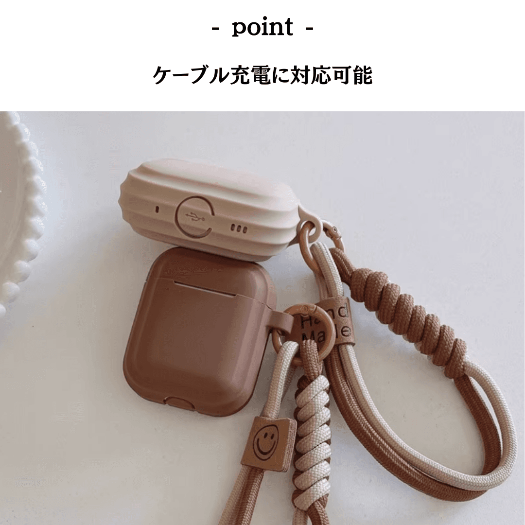 シンプル ナチュラルカラー AirPods/AirPodsproケース