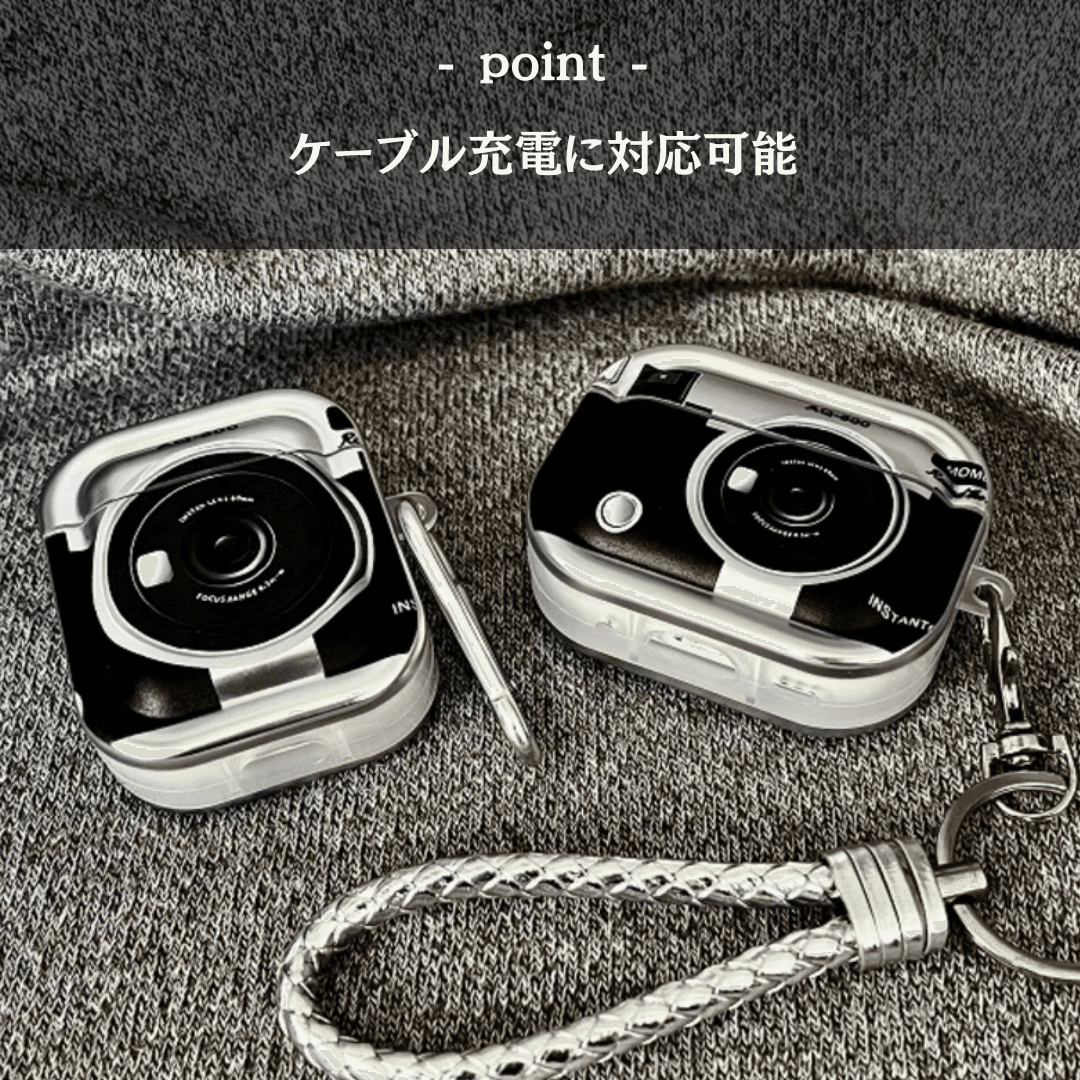 レトロカメラ風 AirPods/AirPodsproケース