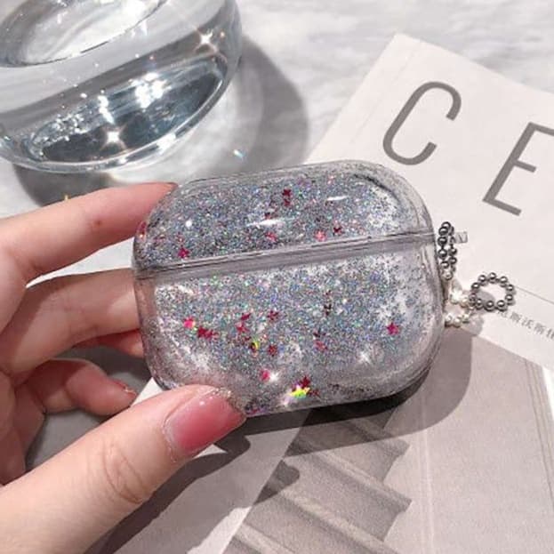 かわいい キラキラ グリッター AirPods/AirPodsproケース