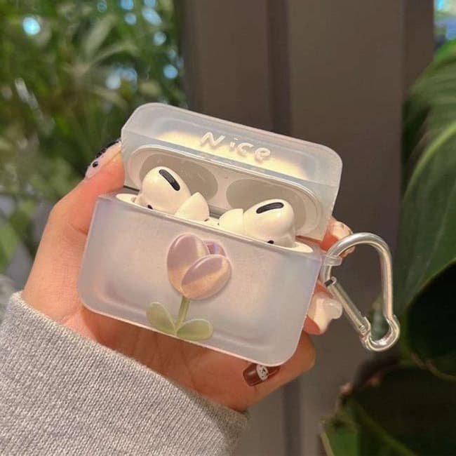 AirPodsproケース チューリップデザイン AirPods