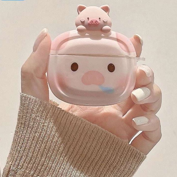 【廃盤】AirPods ピンクピッグ AirPodsケース 可愛い豚デザイン