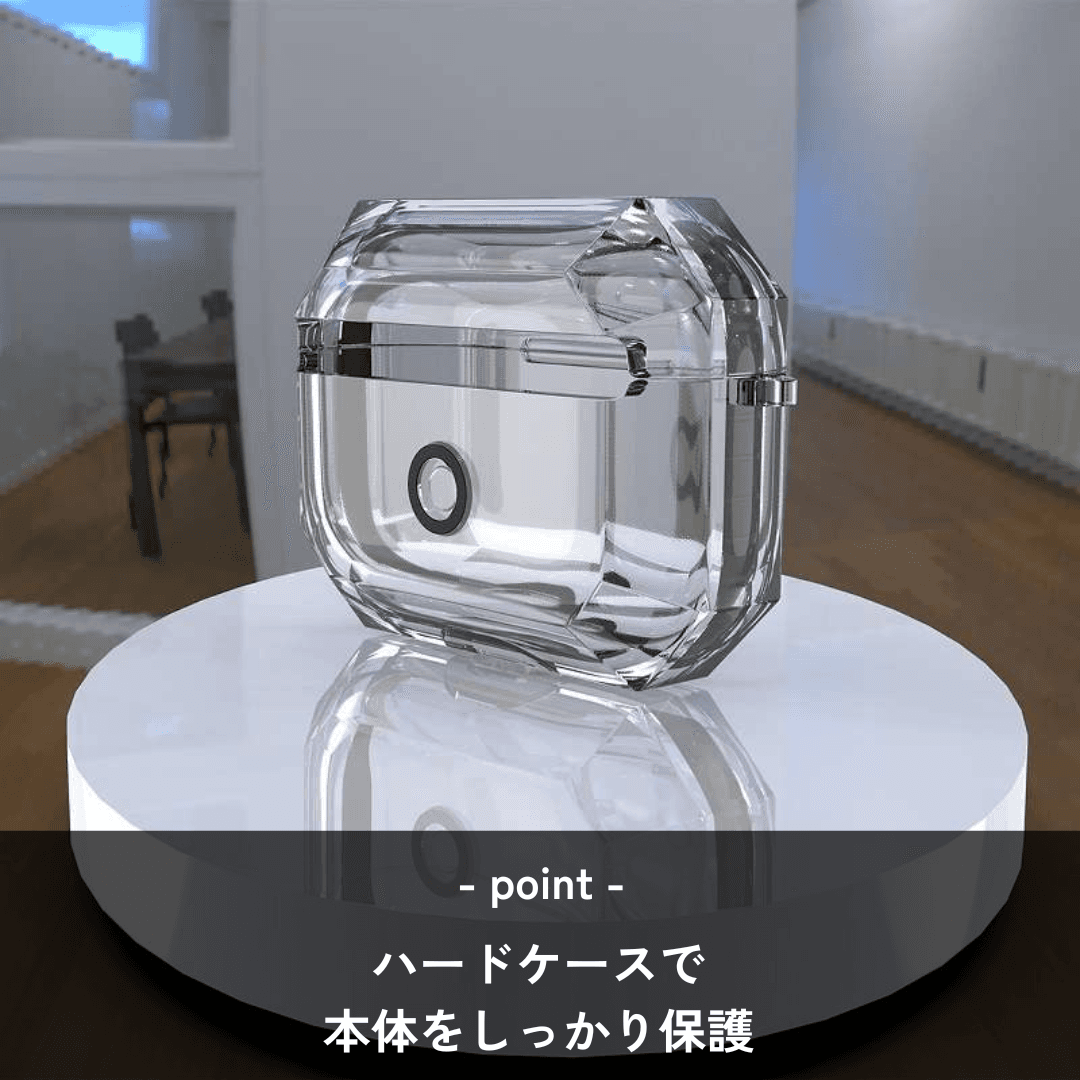 人気 おしゃれ クリア クリスタルポッド AirPods/AirPodsproケース