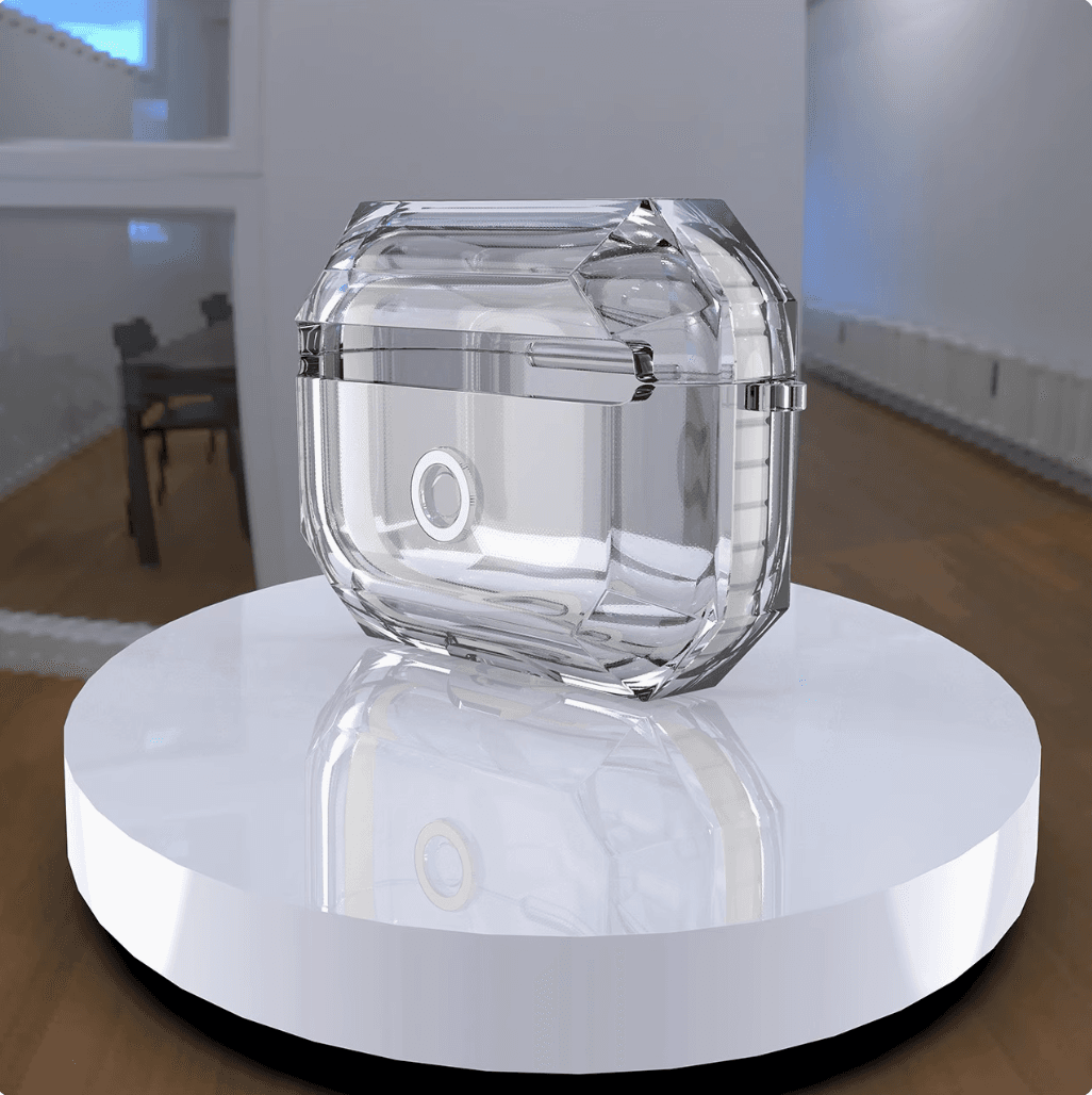 人気 おしゃれ クリア クリスタルポッド AirPods/AirPodsproケース