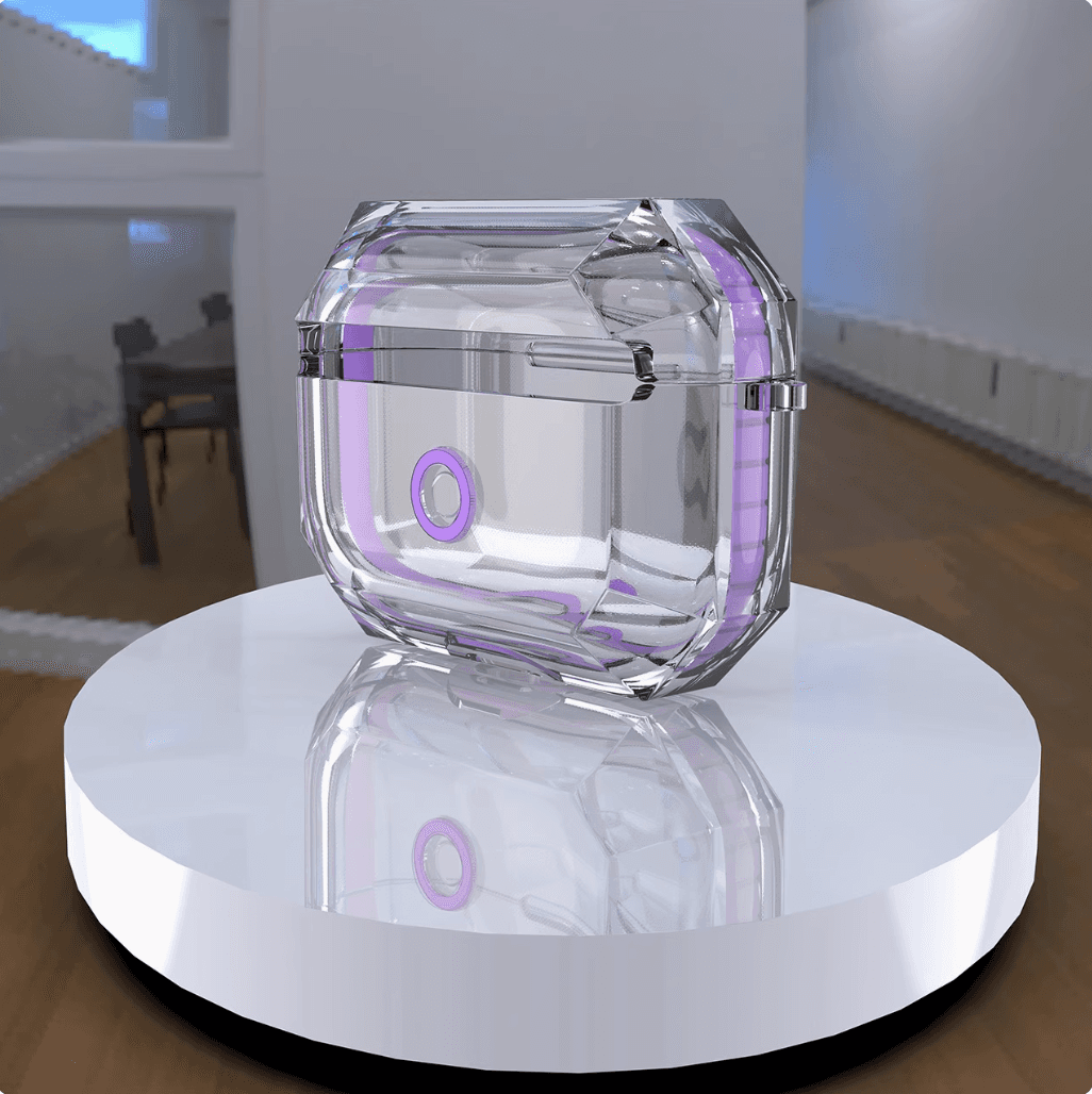 人気 おしゃれ クリア クリスタルポッド AirPods/AirPodsproケース