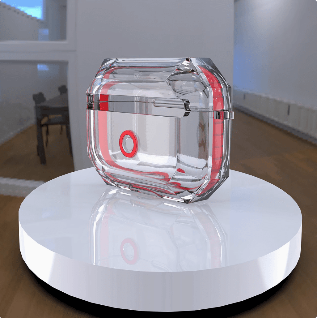 人気 おしゃれ クリア クリスタルポッド AirPods/AirPodsproケース