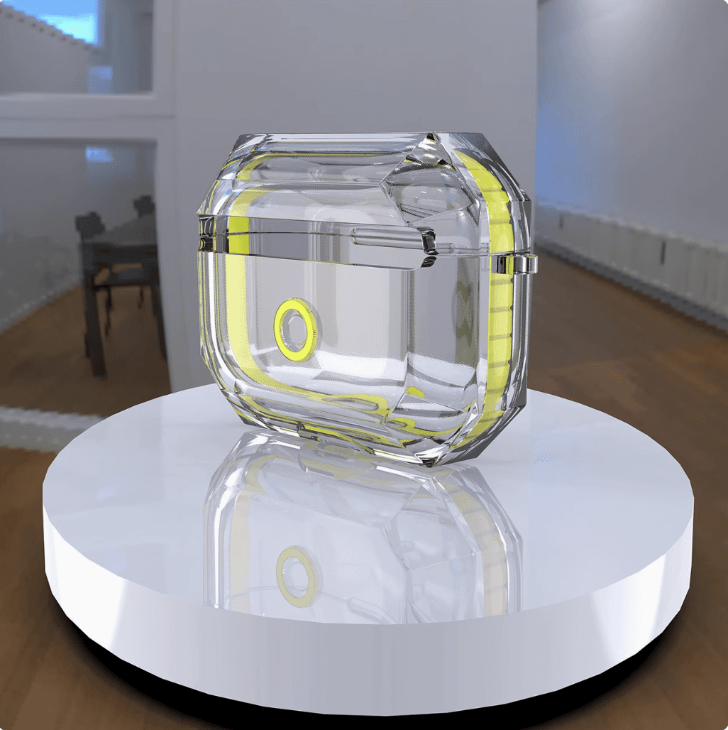 人気 おしゃれ クリア クリスタルポッド AirPods/AirPodsproケース