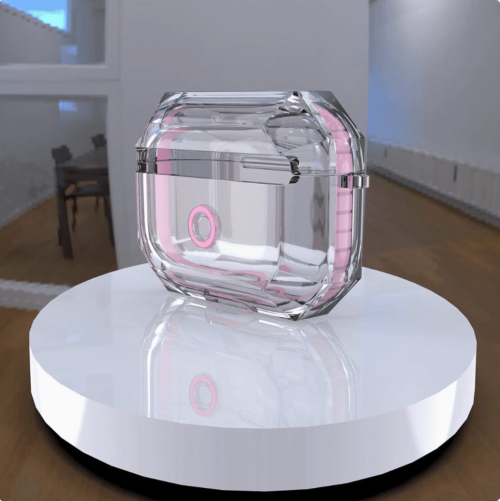 人気 おしゃれ クリア クリスタルポッド AirPods/AirPodsproケース