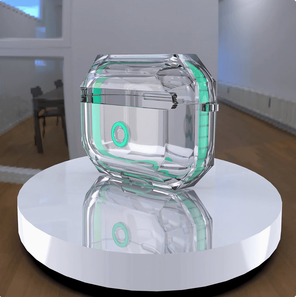 人気 おしゃれ クリア クリスタルポッド AirPods/AirPodsproケース