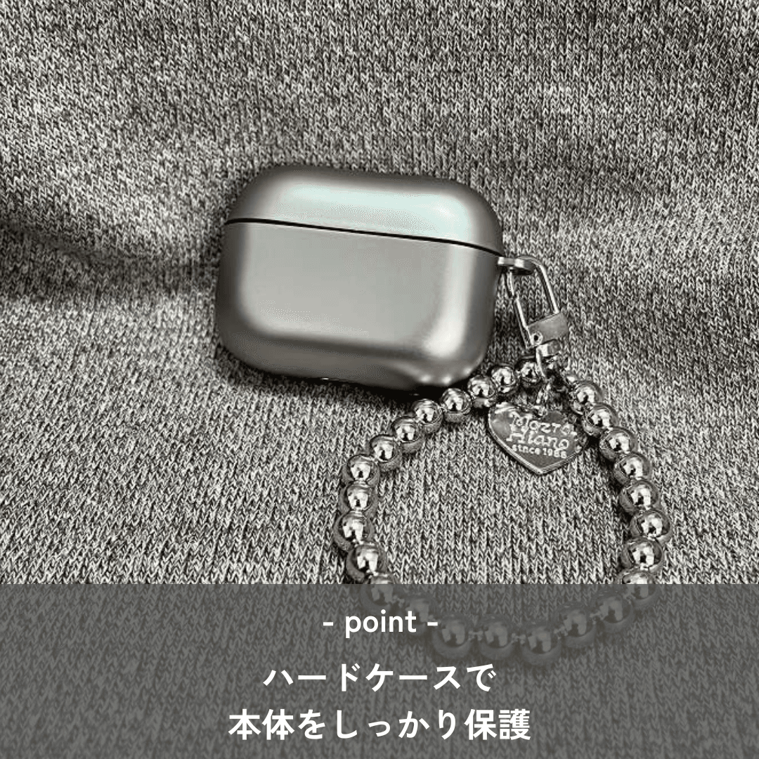 おしゃれ シンプル シルバー AirPods/AirPodsproケース AirPods ケース