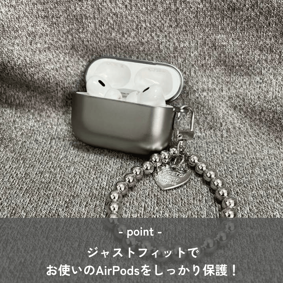 おしゃれ シンプル シルバー AirPods/AirPodsproケース AirPods ケース