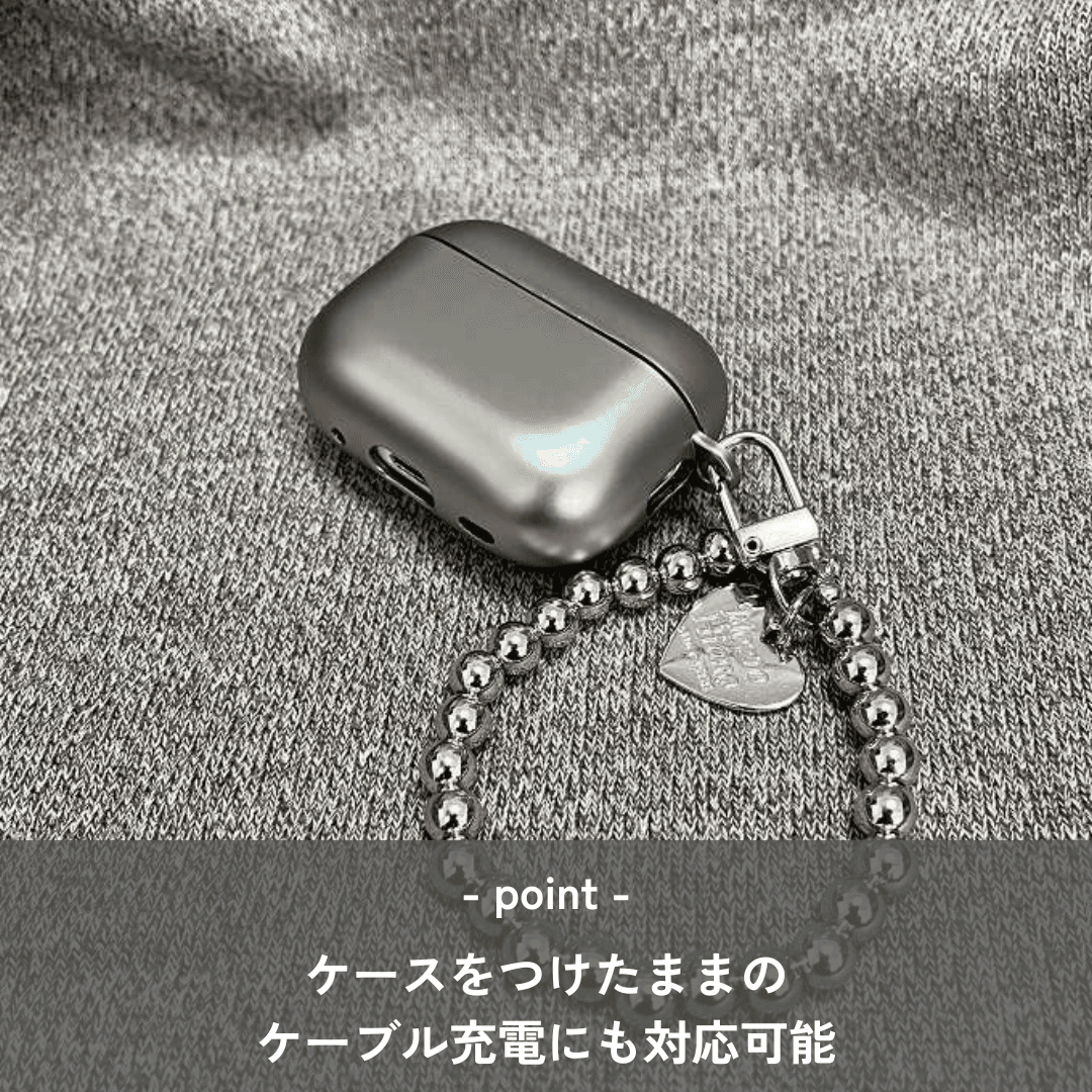 おしゃれ シンプル シルバー AirPods/AirPodsproケース AirPods ケース