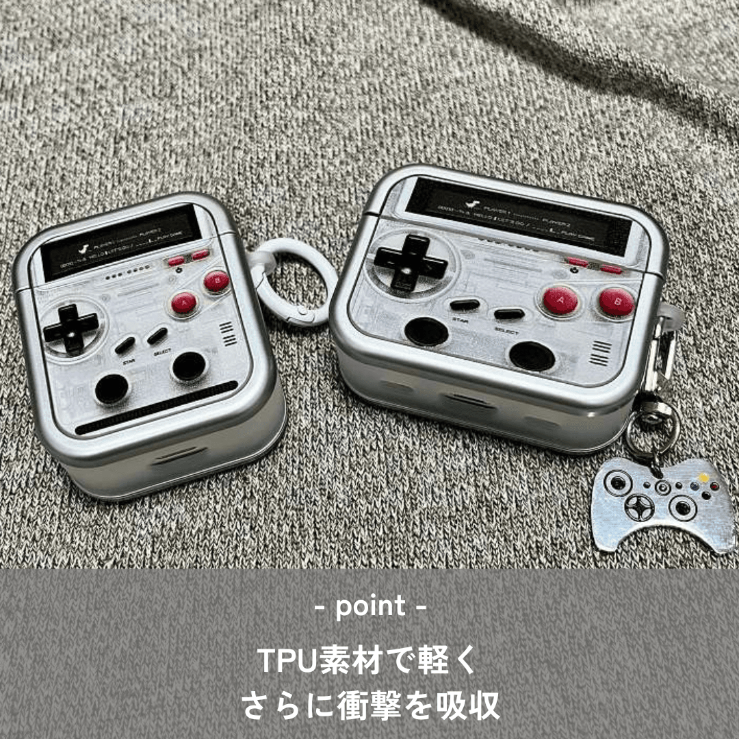 人気 レトロゲームデザイン AirPods/AirPodsproケース