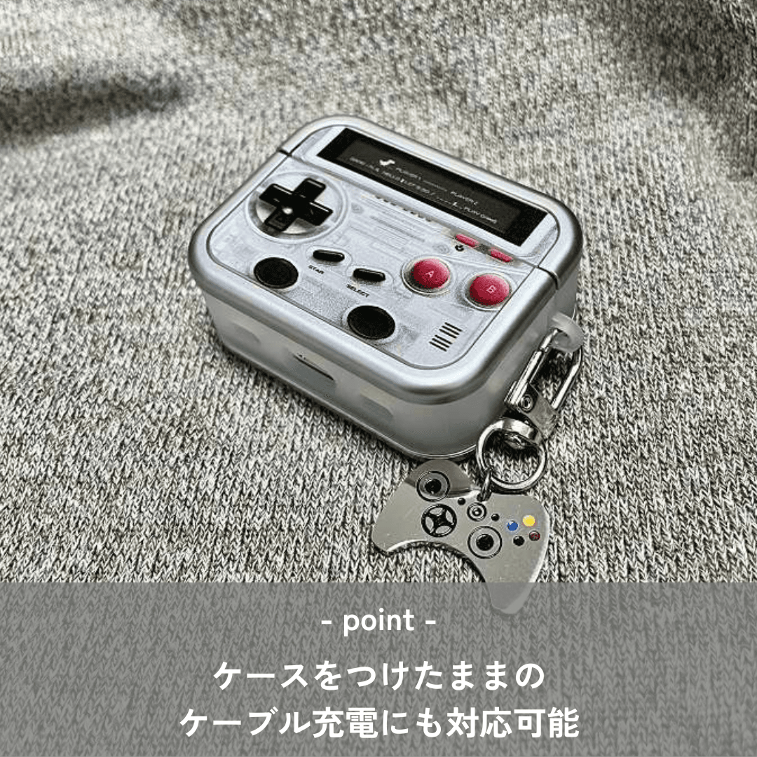 人気 レトロゲームデザイン AirPods/AirPodsproケース