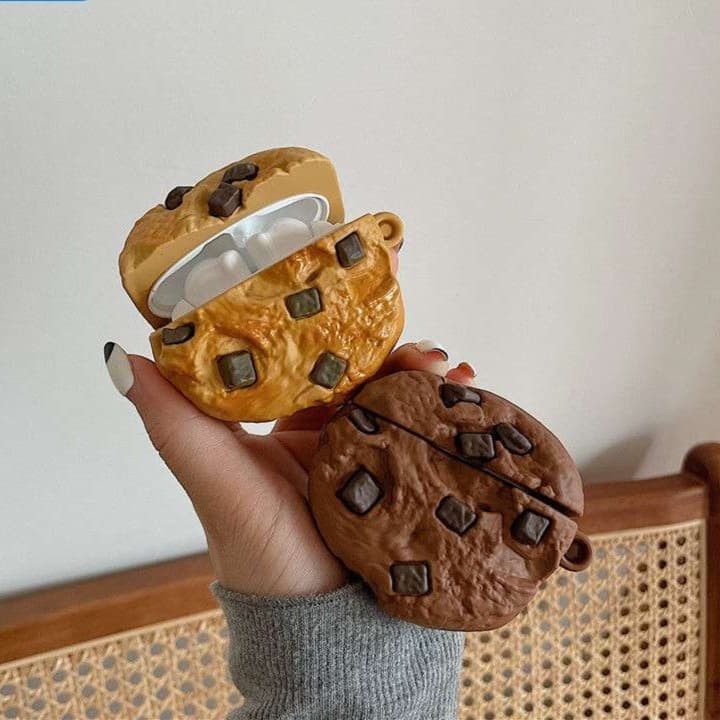 AirPods クッキー型AirPodsproケース チョコチップ