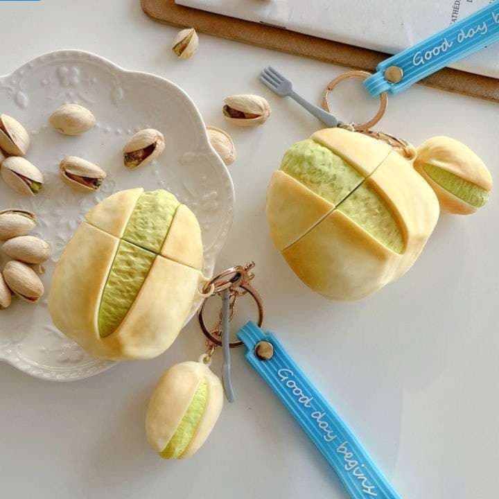 【廃盤】AirPodsproケース メロンパン型キーホルダー AirPods