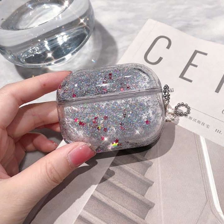 【廃盤】AirPods キラキラ輝く宇宙風AirPodsproケース