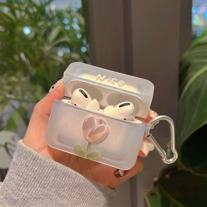 さわやかチューリップデザイン AirPodsproケース AirPods
