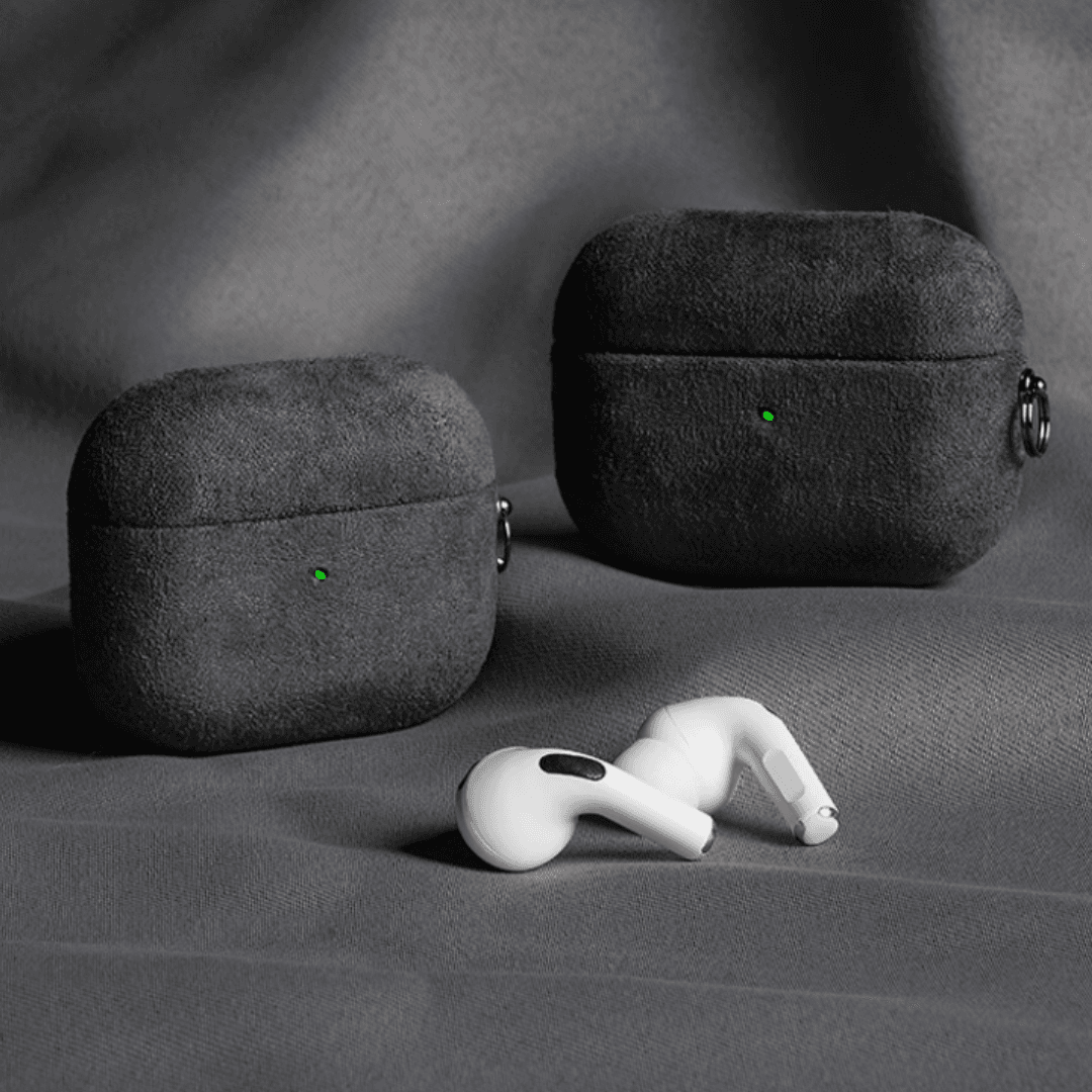 シンプル スエード レザー AirPods/AirPodsproケース