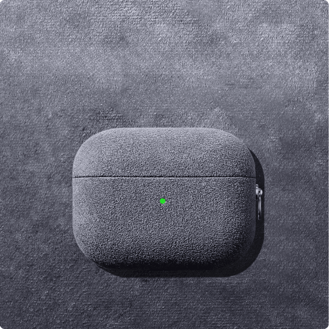 シンプル スエード レザー AirPods/AirPodsproケース