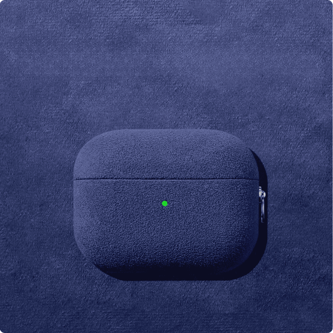 シンプル スエード レザー AirPods/AirPodsproケース