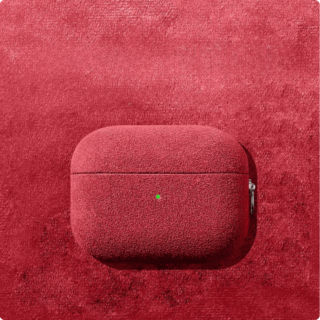 シンプル スエード レザー AirPods/AirPodsproケース