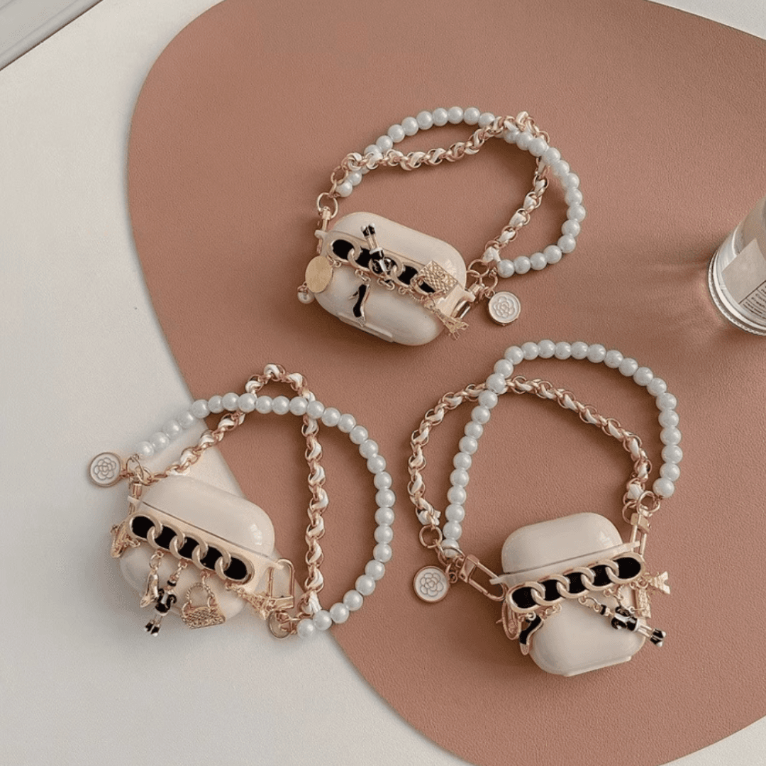かわいい エレガントチャーム付き AirPods/AirPodsproケース
