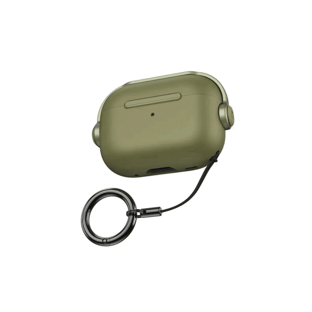 シンプル メンズ 耐衝撃 リング付き AirPods/AirPodsproケース