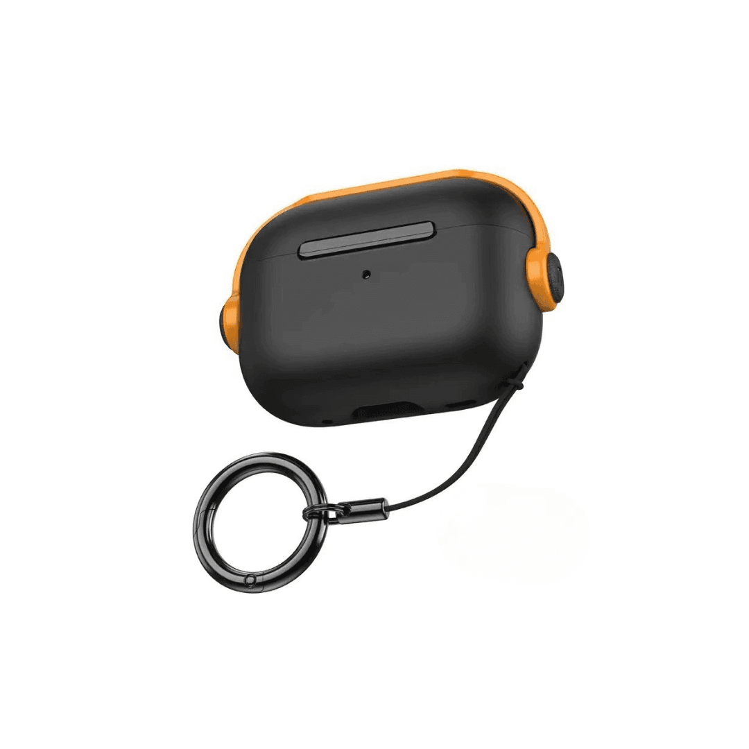 シンプル メンズ 耐衝撃 リング付き AirPods/AirPodsproケース