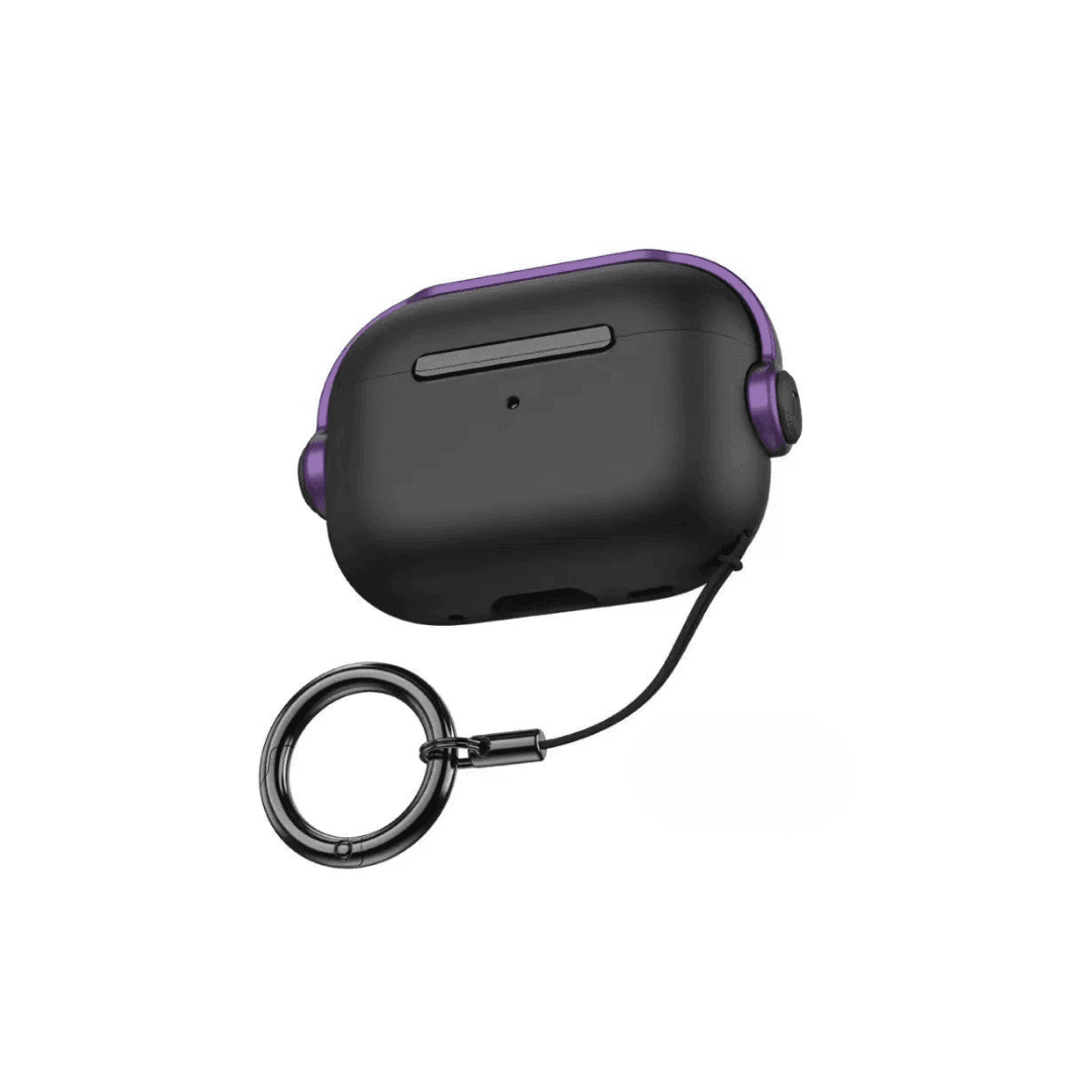シンプル メンズ 耐衝撃 リング付き AirPods/AirPodsproケース